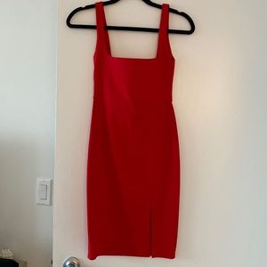 WHITE FOX Red BOUTIQUE Midi Bodycon Dress with Slit